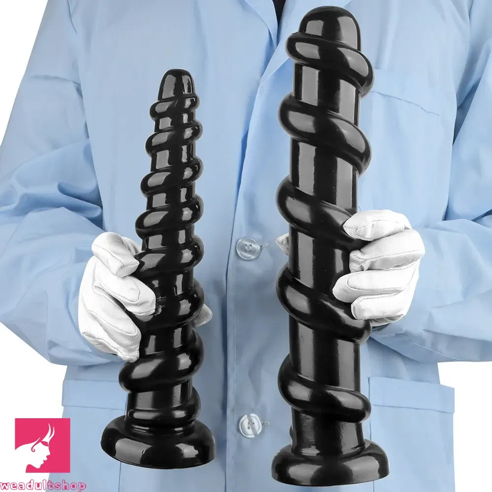 11.02in 13.18in Spiral PVC Big Anal Plug Dildo Adult Sex Toy For Sex Love