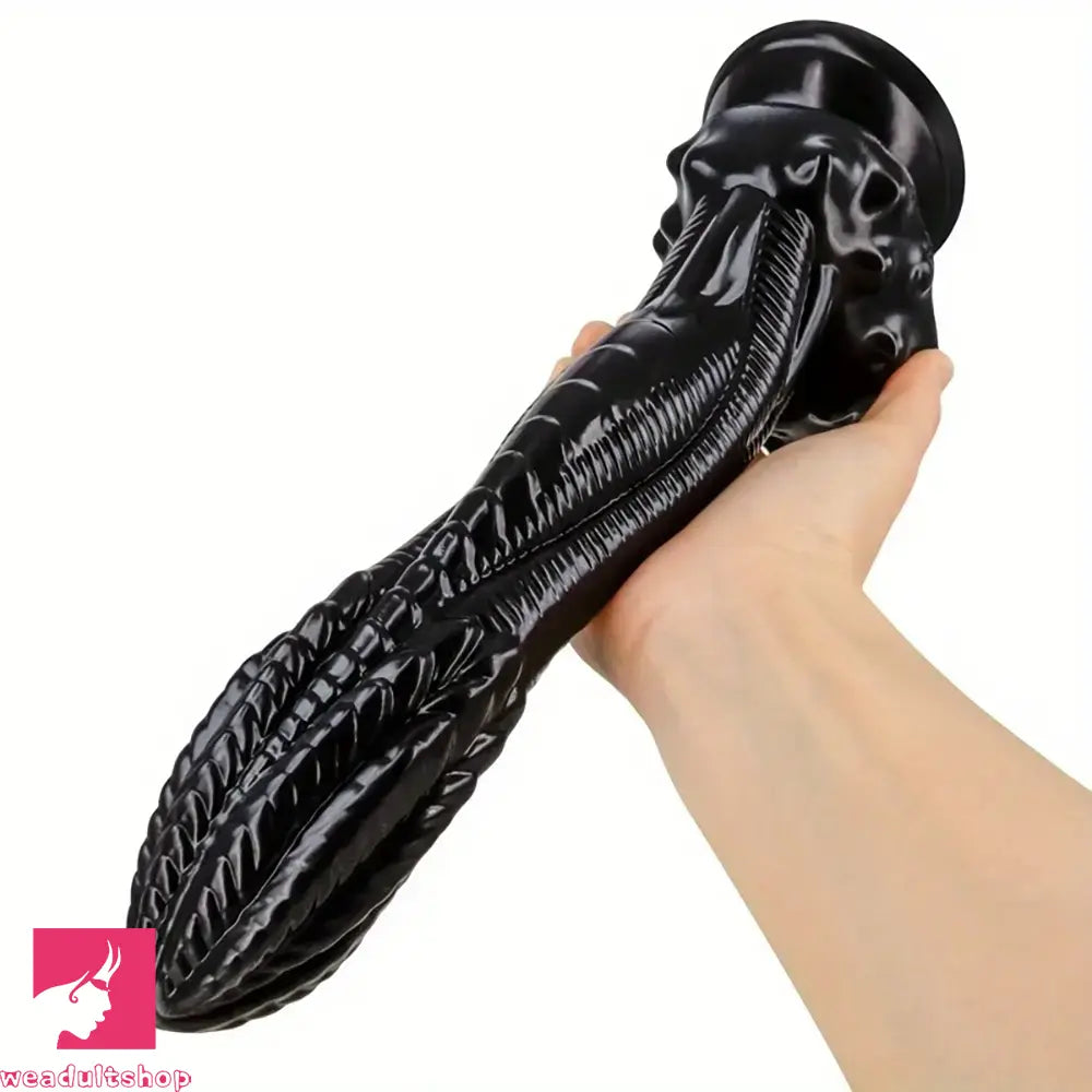 10.2in 12.4in Giant Pointed Penis Beast Animal Fantasy PVC Scales Dildo