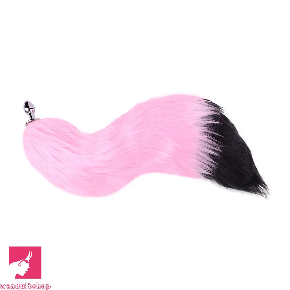 4.01in Fox Tail Wear Anchor Silicone Dildo Butt Plug For BDSM Role Sex