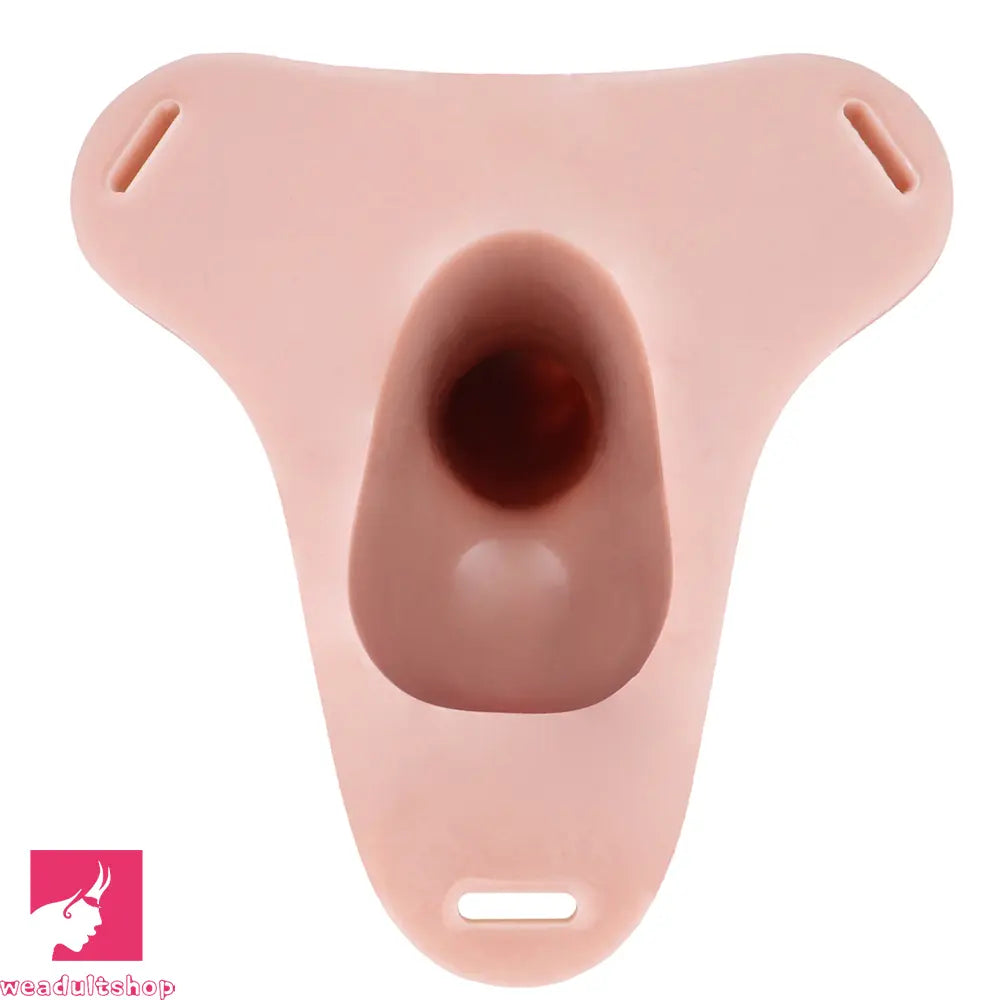 7.28in Strap on Hollow Soft Female Cock Cage Dildo For Chastity Dildo