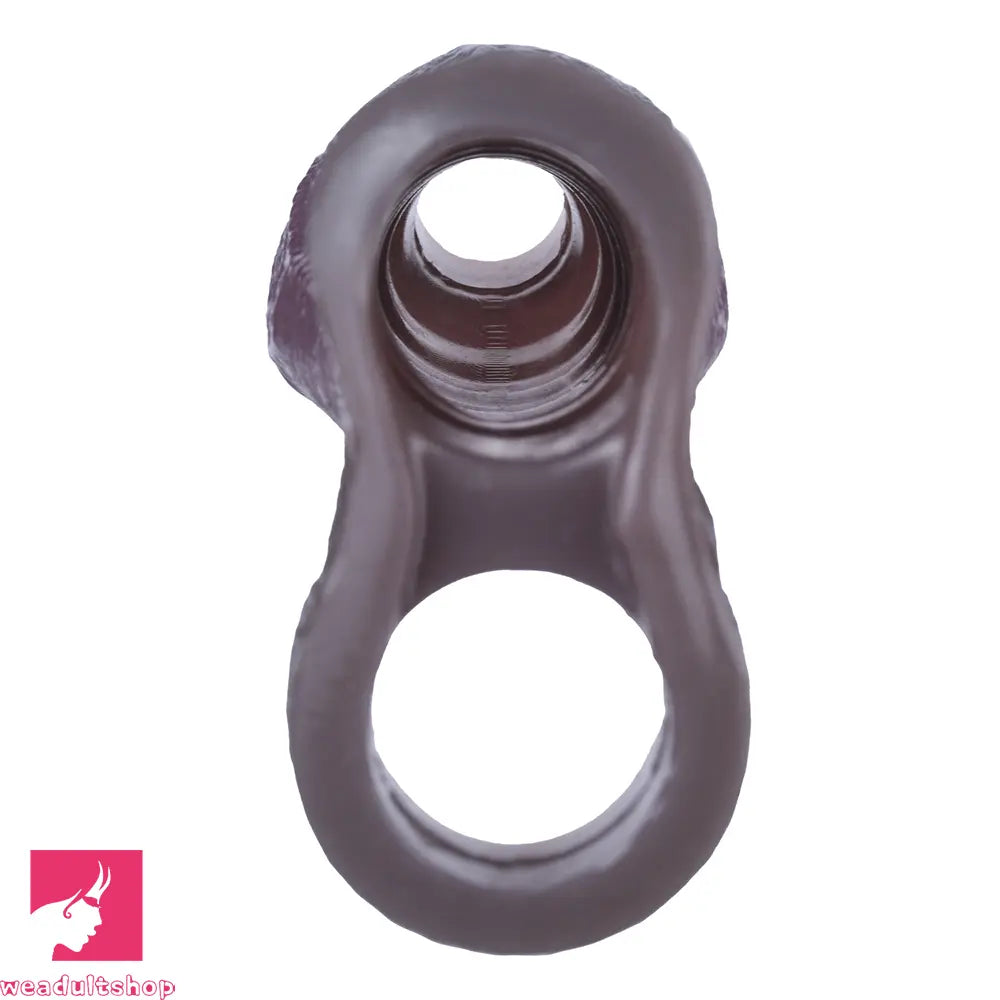 4.8in Platinum Silicone Real Lifelike Skin Dildo Sleeve Soft Male Cock Sleeve