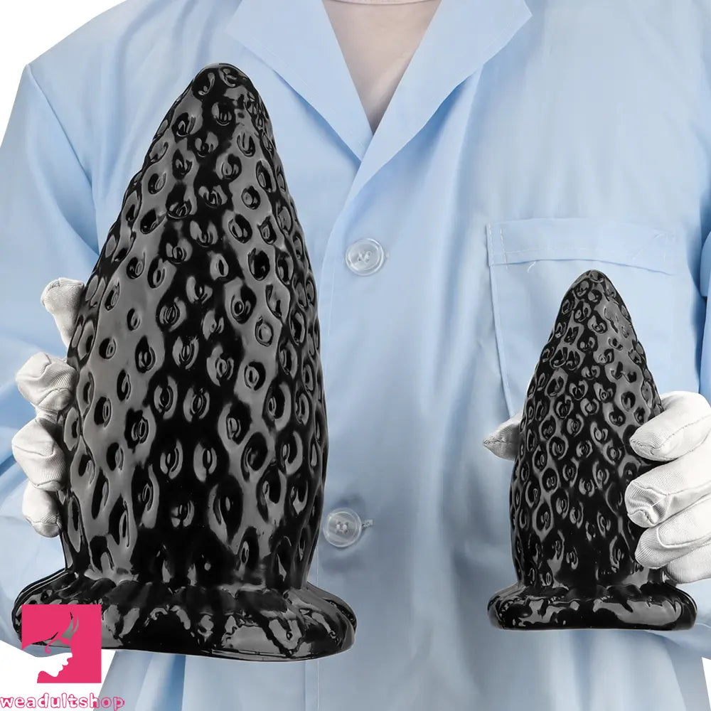 5.9in 8.07in 9.84in Super Thick Strawberry Penis Anal Plug PVC Dildo