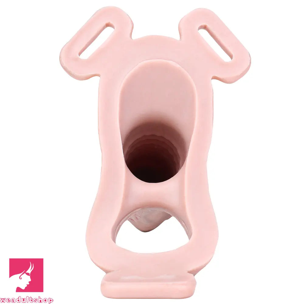 7.16in Strap on Penis Extender Uncut Cock Sleeve Dildo For G-Spot Anus