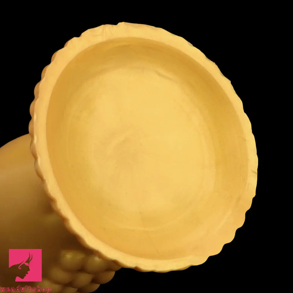 13.78in Golden Soft Silicone Big Fantasy Highquality Material Anal Dildo