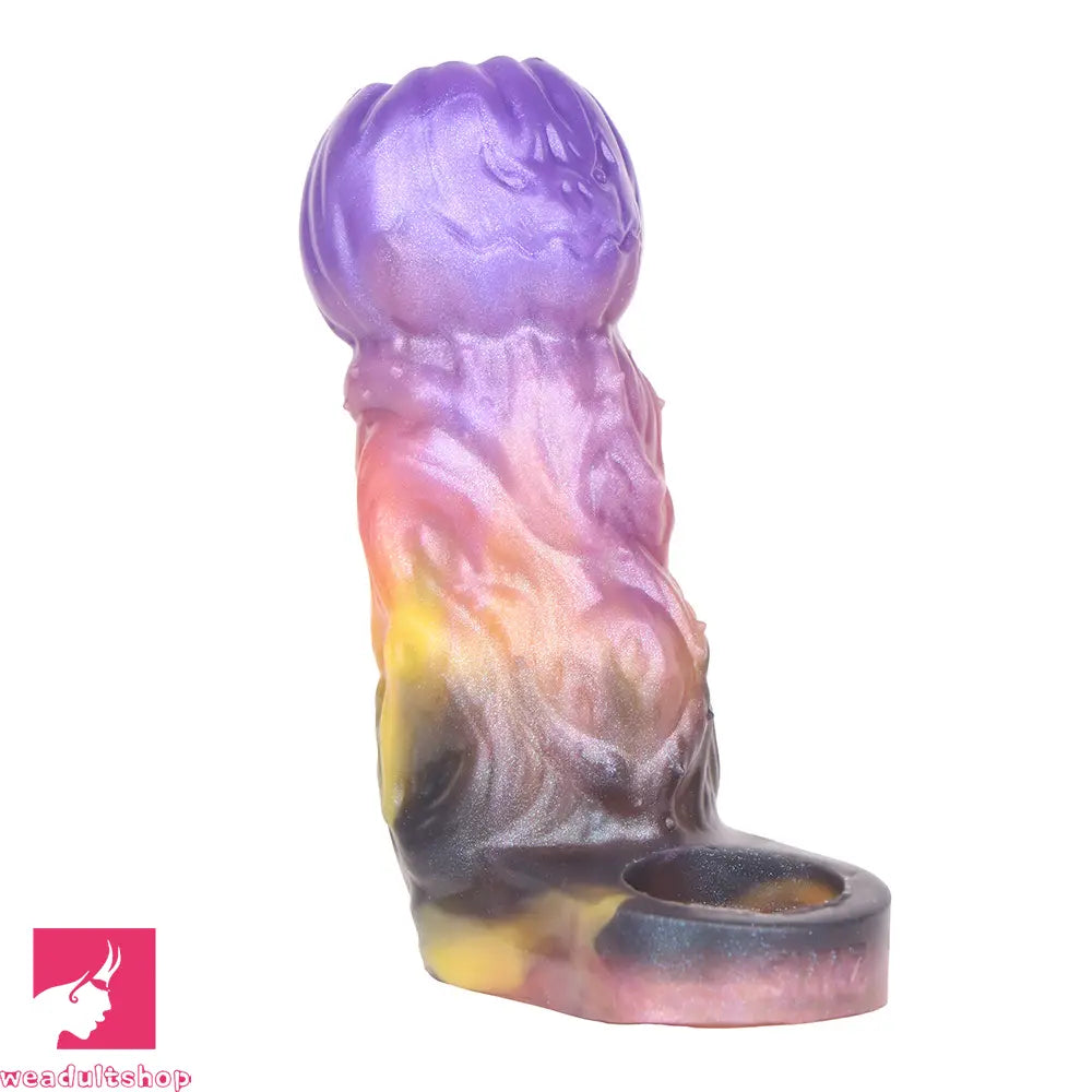 4.72in Ogma Fantasy Odd Silicone Soft Dildo Sleeve Cock Extender Toy