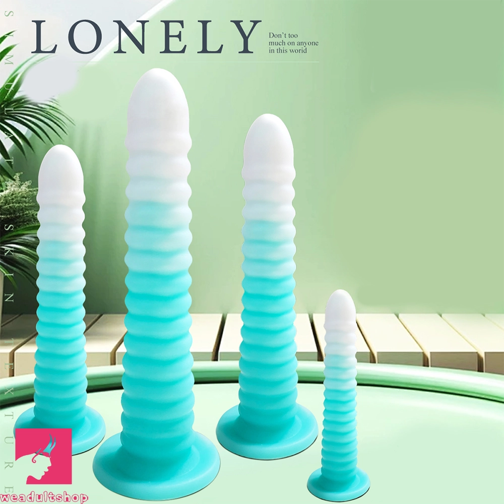 6.69in 9.05in 11in 13.1in Big Silicone Luminous Butt Plug Dildo For Prostate