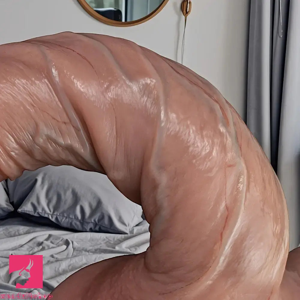 9.64in Big Realistic Liquid Silicone Huge Dildo For Hands-Free Play Cock