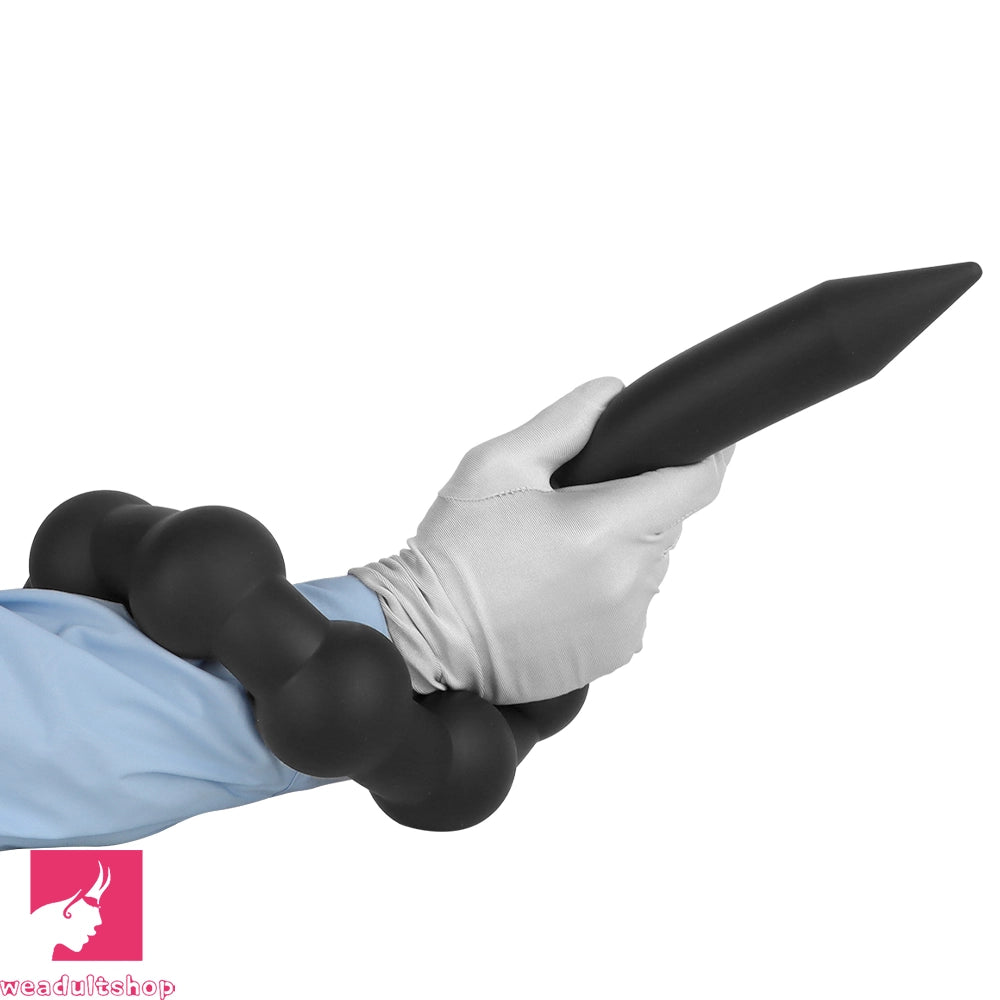 23.62in Soft Seven Beads Expansion Long Deep Huge Anal Plug Cock Dildo