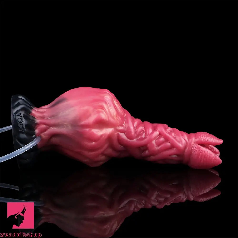 8.03in Ejaculating Inflatable Big Silicone Soft Fantasy Odd Creature Dildo