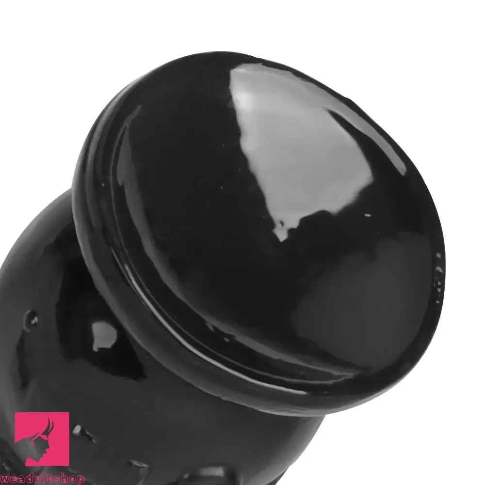 6.3in Snowman PVC Black Fantasy Odd Butt Plug Dildo For Sex Flirting