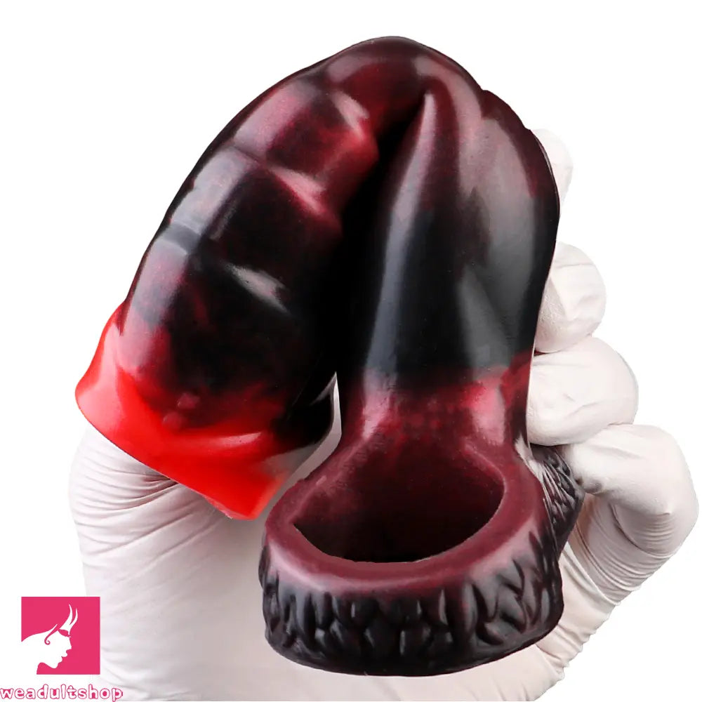 3.62in 4.72in 5.51in 6.69in Knot Animal Soft Dildo Sleeve Penis Extender