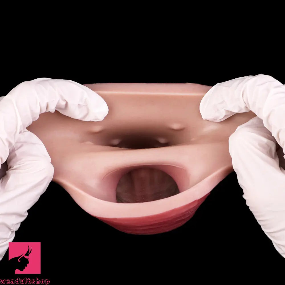 6.46in Simulated Genitals Blue Veins Hollow Cock Sleeve With Penis Ring