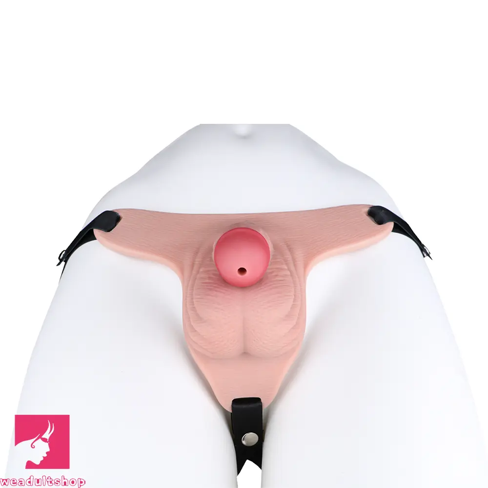 3.93in Real Hollow Chastity Cage Dildo Adult Sex Toy For Women Couples