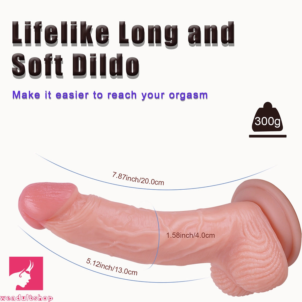 7.87in Lifelike Penis Cock For Woman Masturbator Adult Sex Dildo Toy