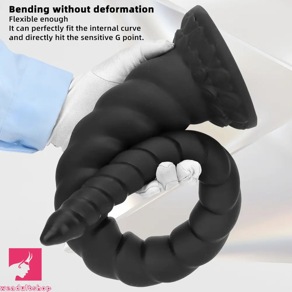 22.04in Liquid Silicone Super Long Texture Anal Plug Large Soft Sex Dildo