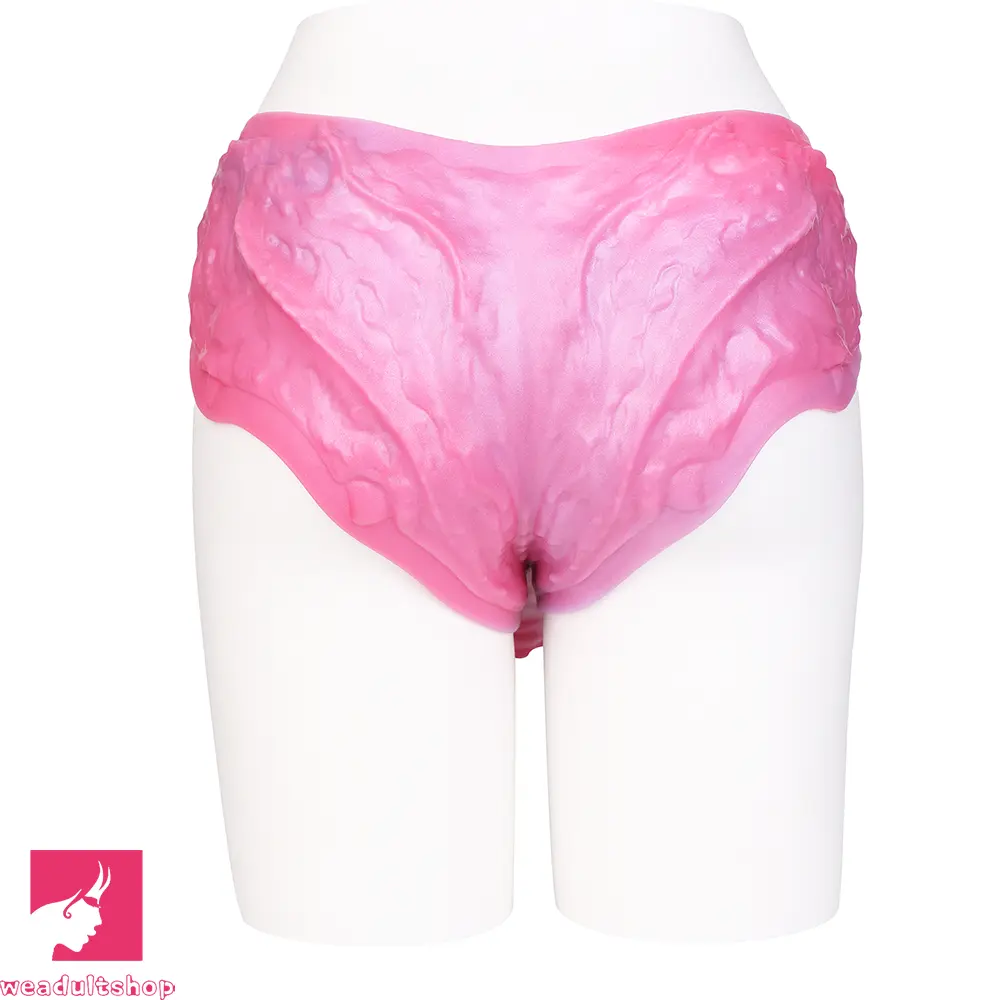 9.05in Hollow Spiked Uncut Strap on Dildo Silicone Dildo For Anus Cock