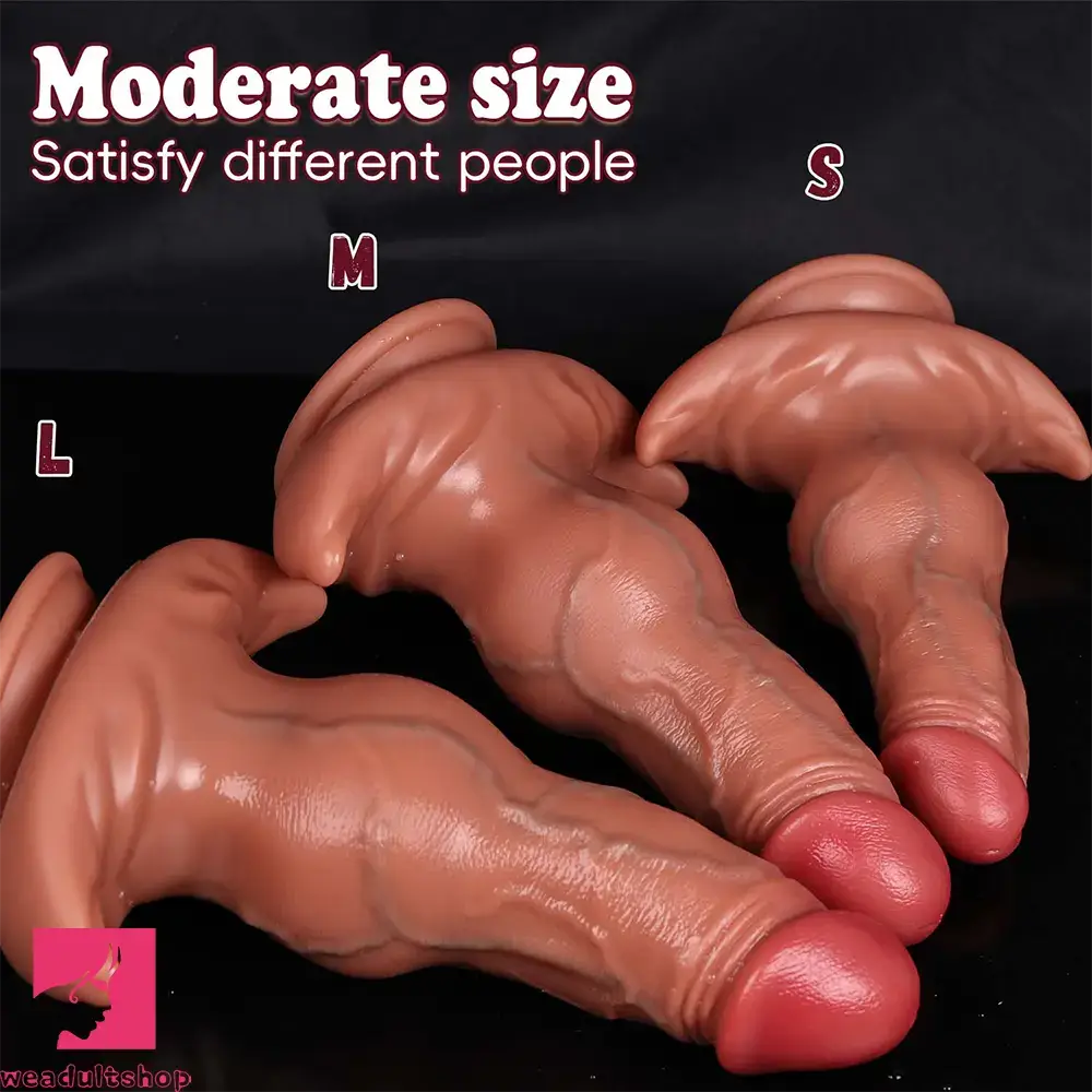 8.46in 9.64in 10.82in Liquid Silicone Big Dildo With Anchor Base Love Toy