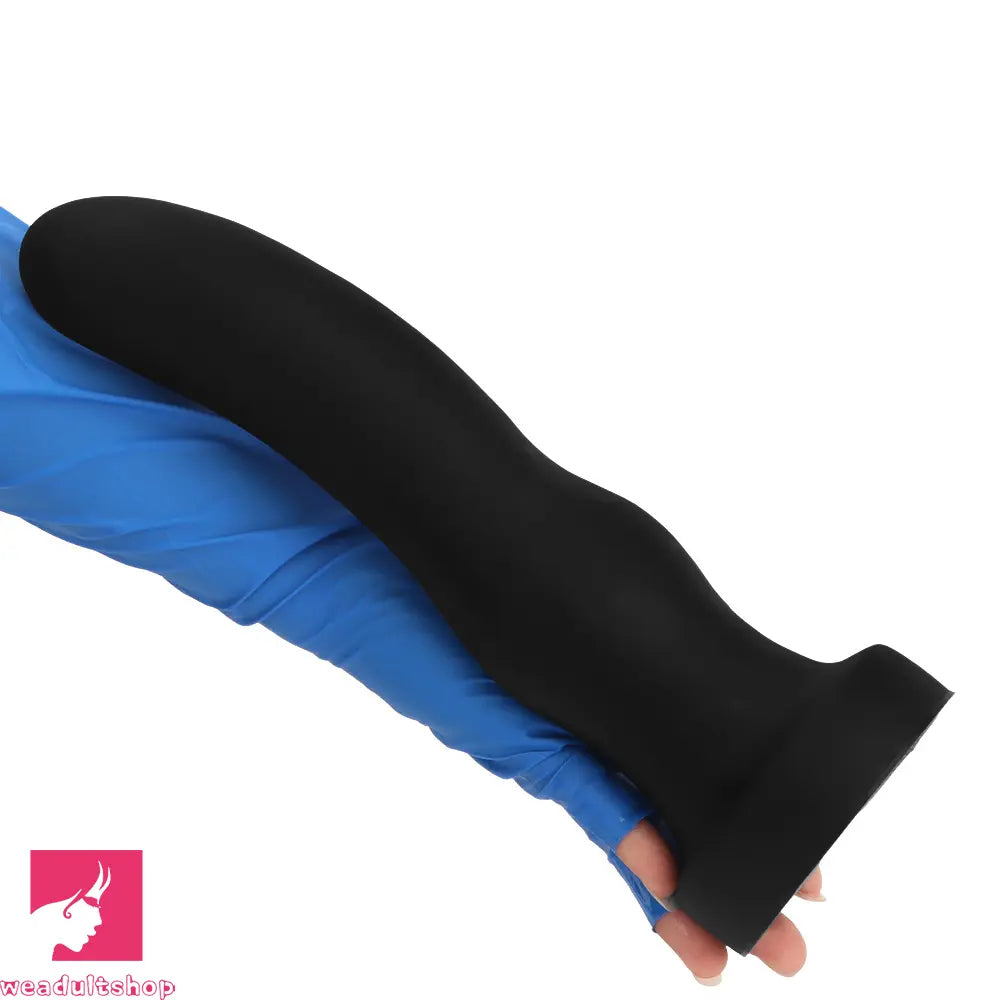 7.67in 9.25in 11.22in Black Silicone Anal Plug Dildo For Anal Masturbator