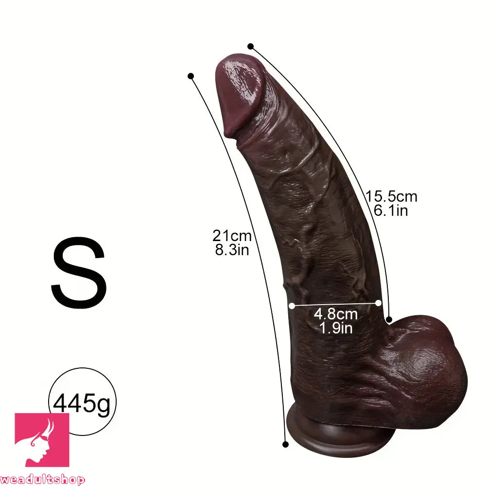8.3in 9.4in Silicone Flexible Lifelike Thick Big Sharp Tip Design Soft Dildo