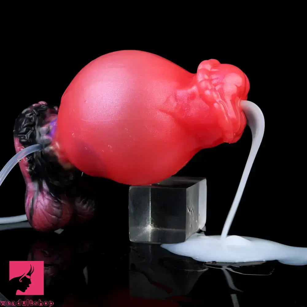 5.43in Fantasy Horse Knotted Silicone Flexible Inflatable Spraying Water Dildo