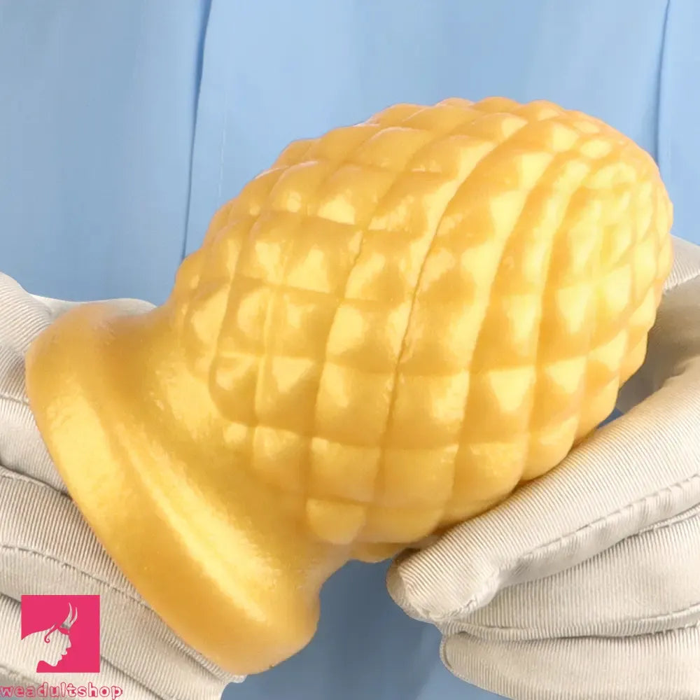 2.95in 4.52in Newbie Gold Silicone Soft Suction Cup Mini Anal Plug Dildo