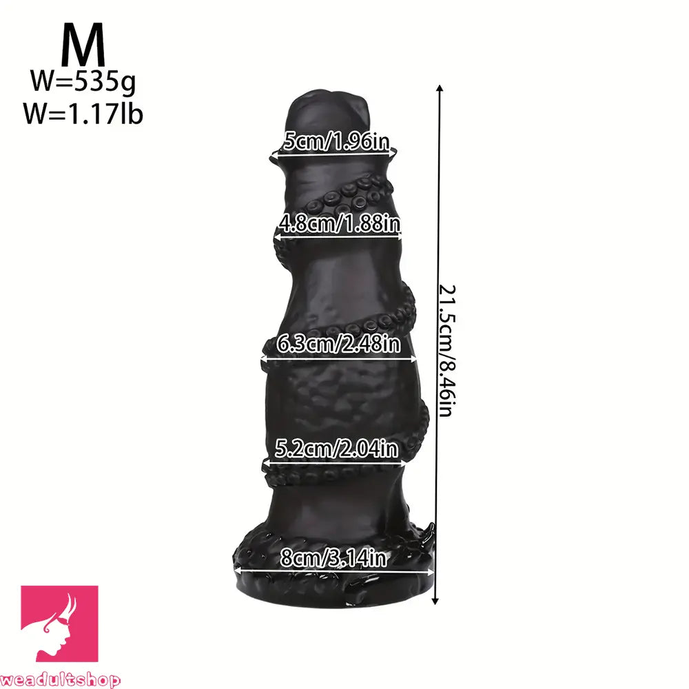 7.08in 8.46in 10.03in 11.81in 13.77in 14.96in Fantasy Big Fat Monster Dildo