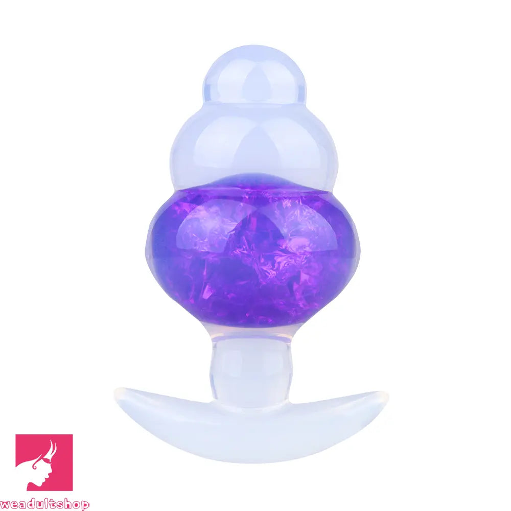 4.53in Luminous Silicone Anal Beads Dildo Anal Love Toy For Women Clit