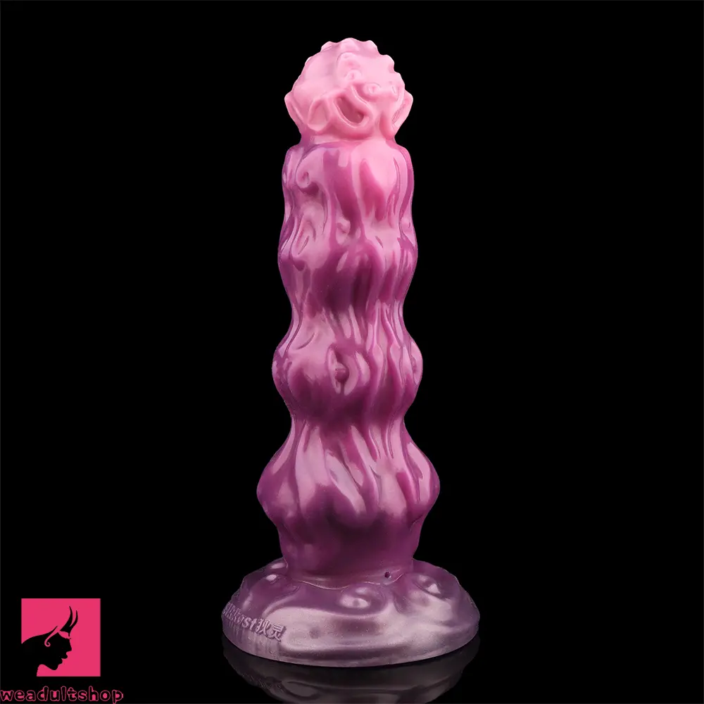 9.68in Inflatable Silicone Soft Big Fantasy Odd Dildo Penis Sex Simulator