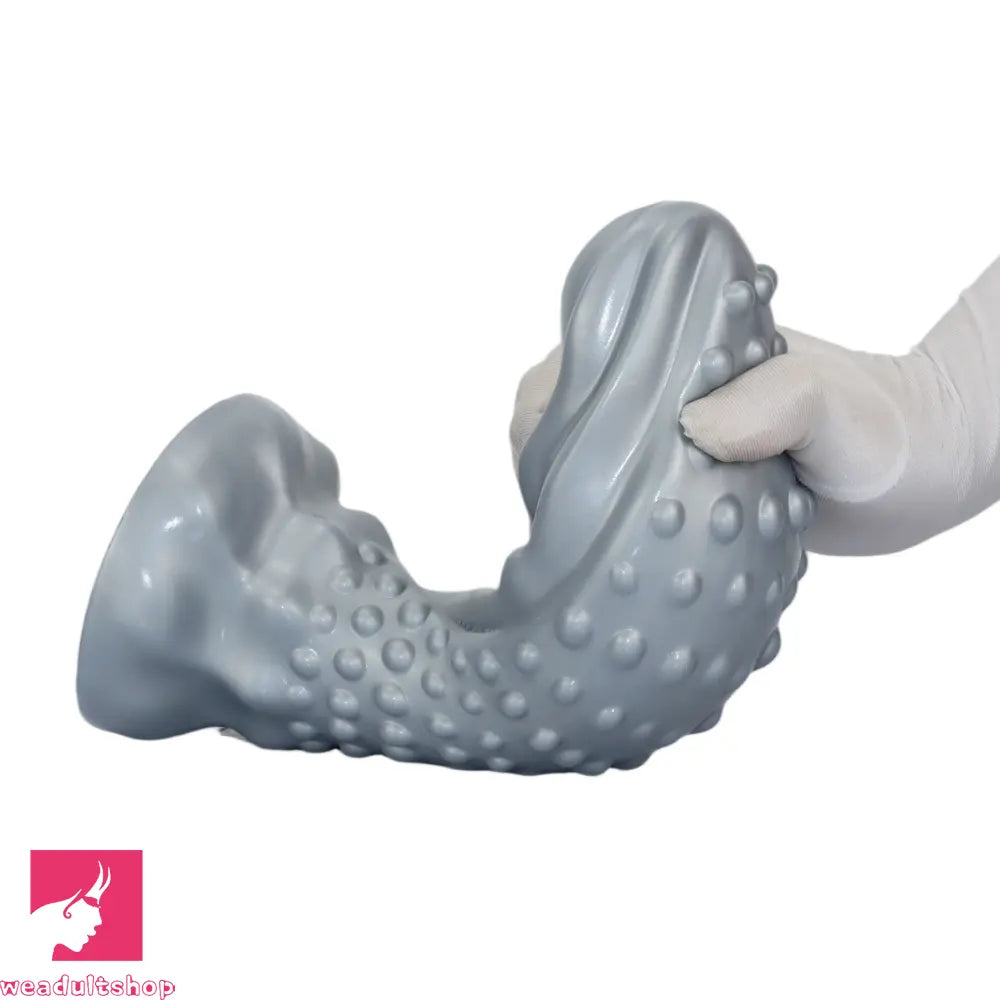 6.29in 8.66in 11.02in Spiked Stripe Silicone Butt Plug Odd Dildo Vagina Dilator