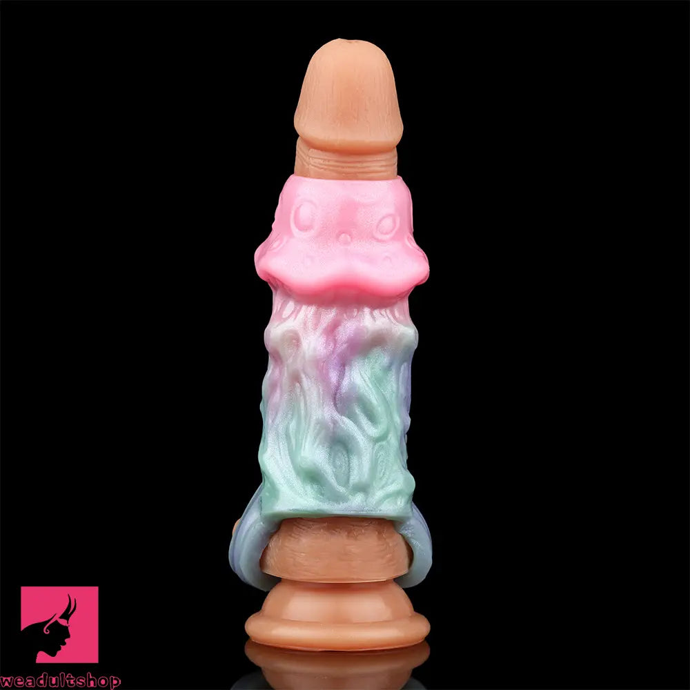 4.44in Spore Bloom SHAZ-3016 Fantasy Hollow Dildo Cock Sleeve Extension