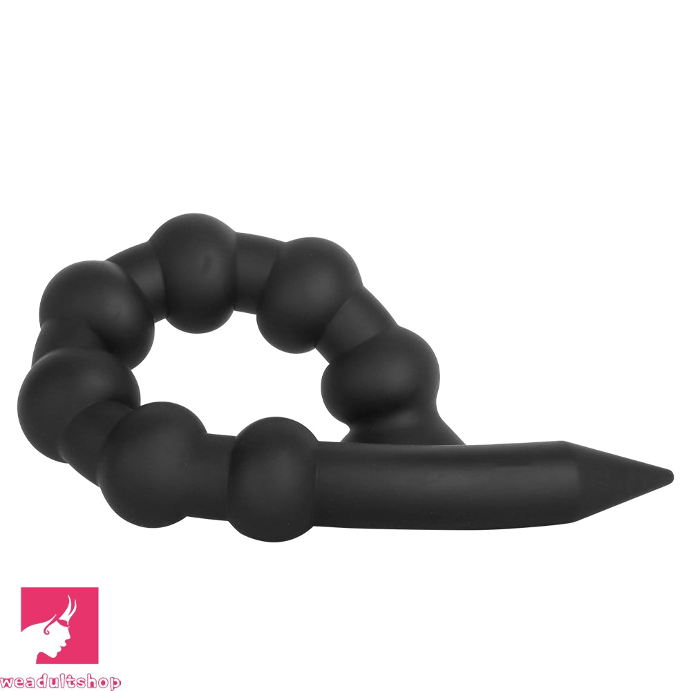 23.62in Soft Seven Beads Expansion Long Deep Huge Anal Plug Cock Dildo