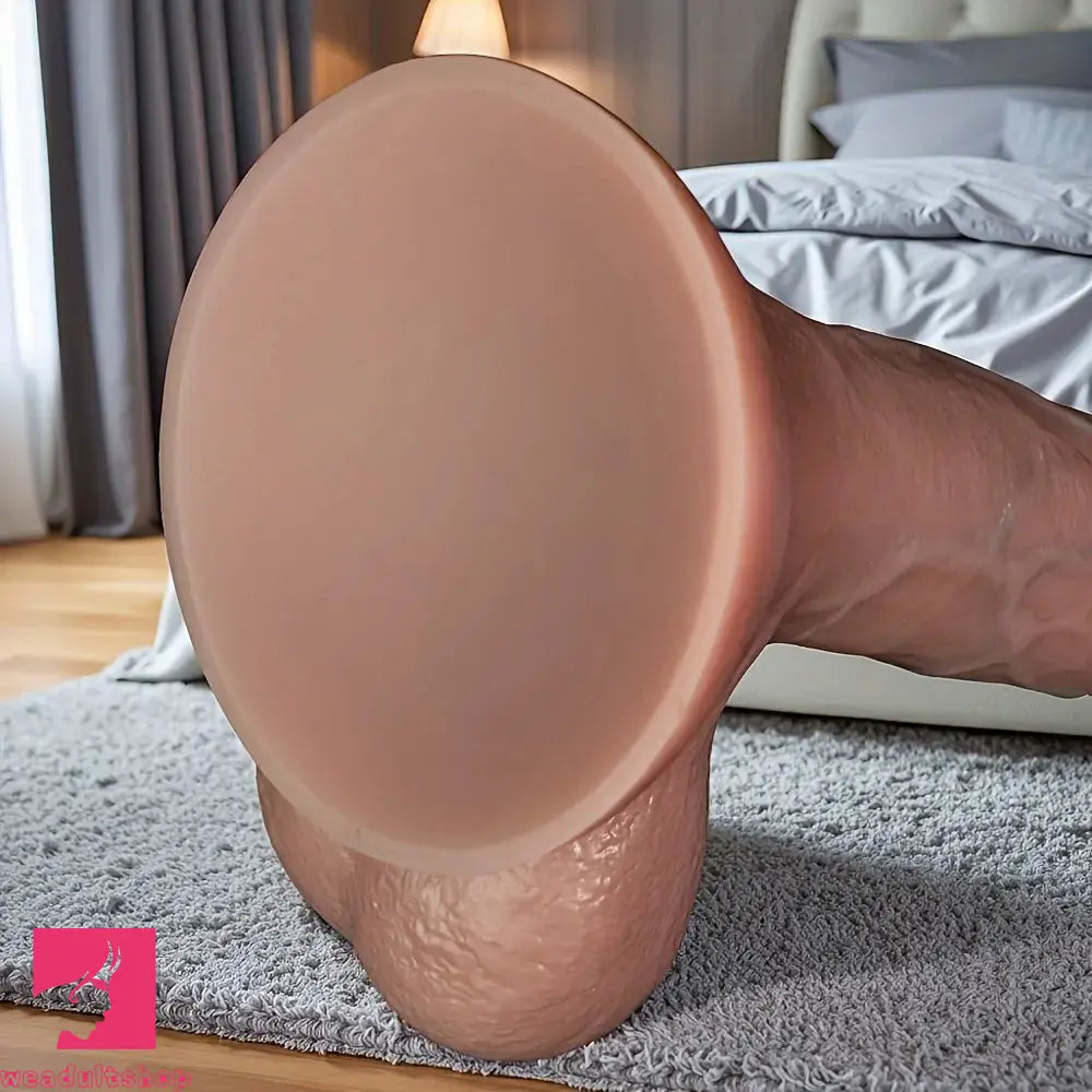 9.64in Big Realistic Liquid Silicone Huge Dildo For Hands-Free Play Cock