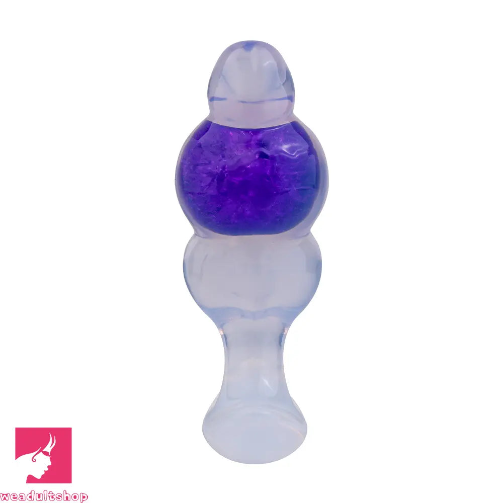 4.92in Silicone Anal Plug Dildo Realistic Design Masturbation Aid Toy