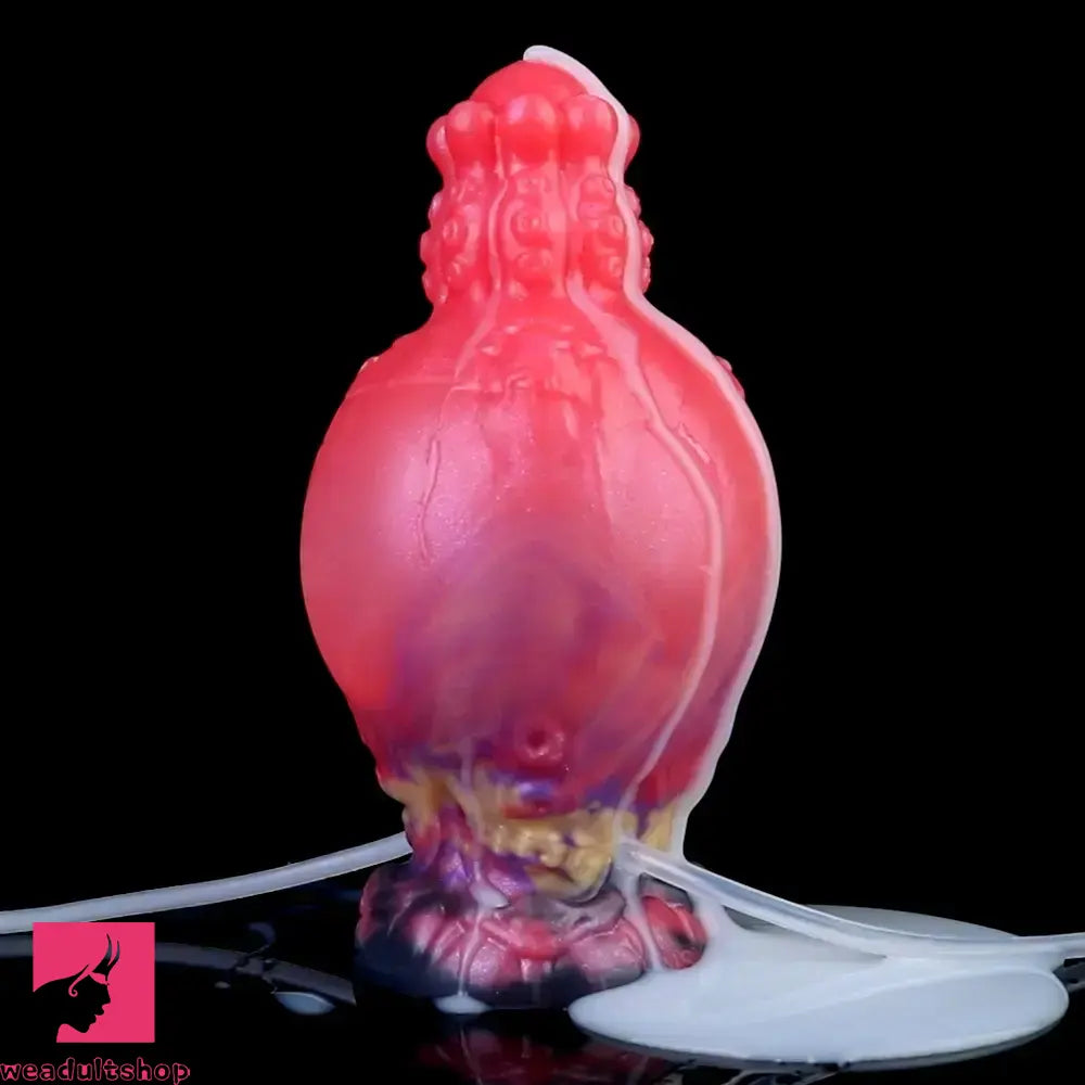 5.91in Fantasy Weird Silicone Soft Inflatable Spraying Water Dildo For Sex