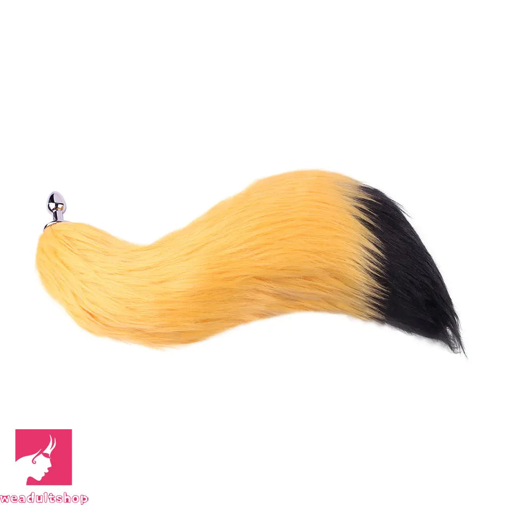4.48in Fox Tail Wear Anchor Fantasy Dildo Butt Plug For BDSM Role Sex