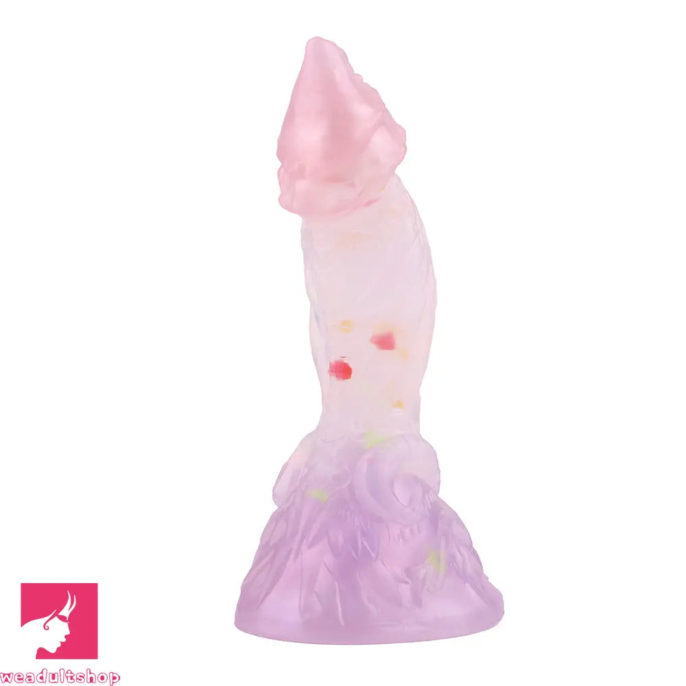 4.72in 5.9in 7.08in 8.66in Silicone Fantasy Soft Women Dildo With Key Chain