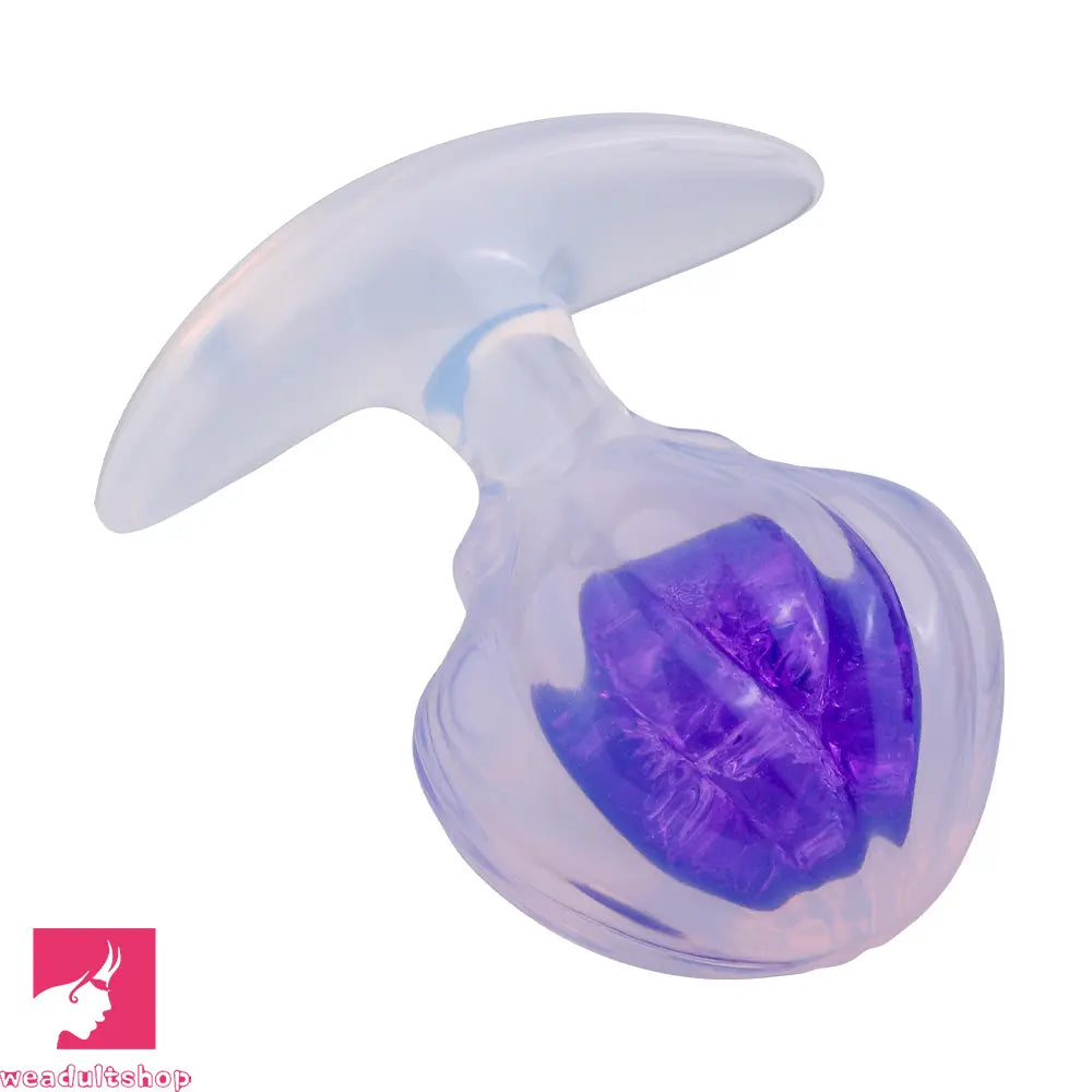 3.27in 3.86in Silicone Butt Plug Dildo Vaginal Massager & Anal Stimulator