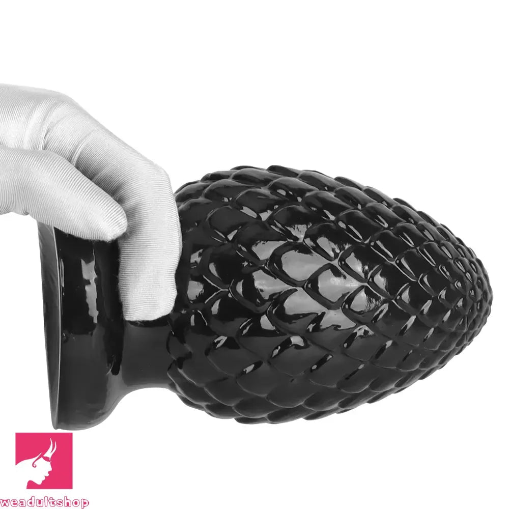 3.93in 5.9in Newbie Clit Female Masturbator PVC Black Butt Plug Dildo