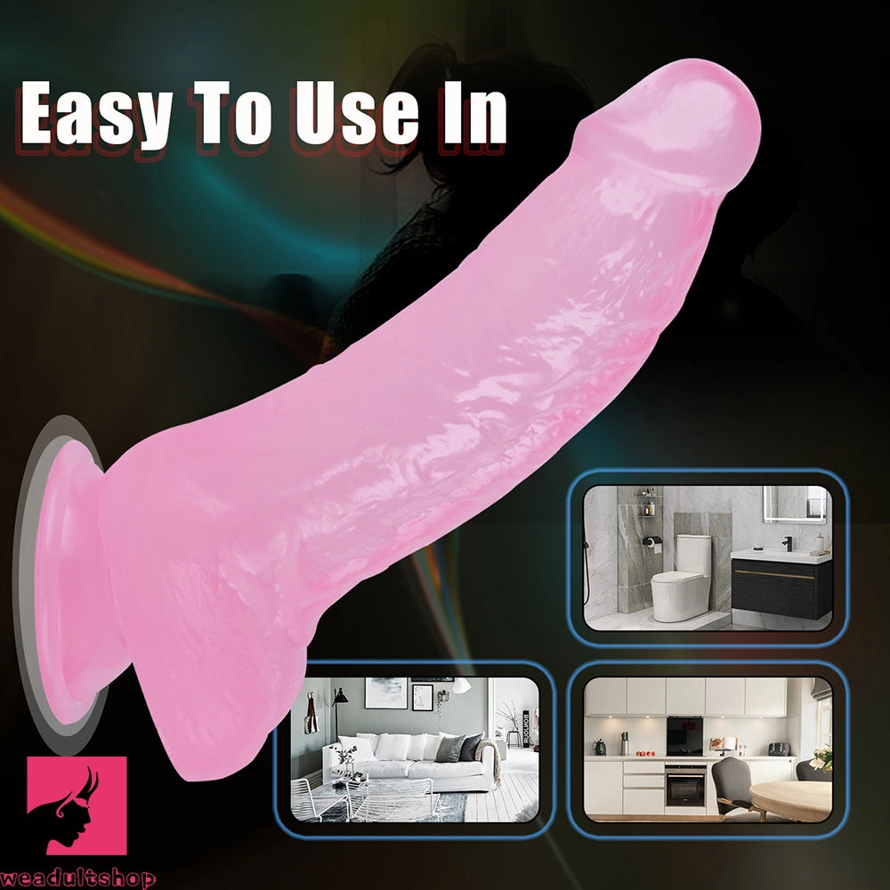7.87in Realistic Penis PVC Skin Feel Phallus Skin Sex Toy For Women