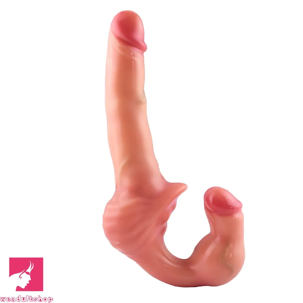 10.8in Strapless Silicone Large Soft Double Sided Strapon Dildo For Sex