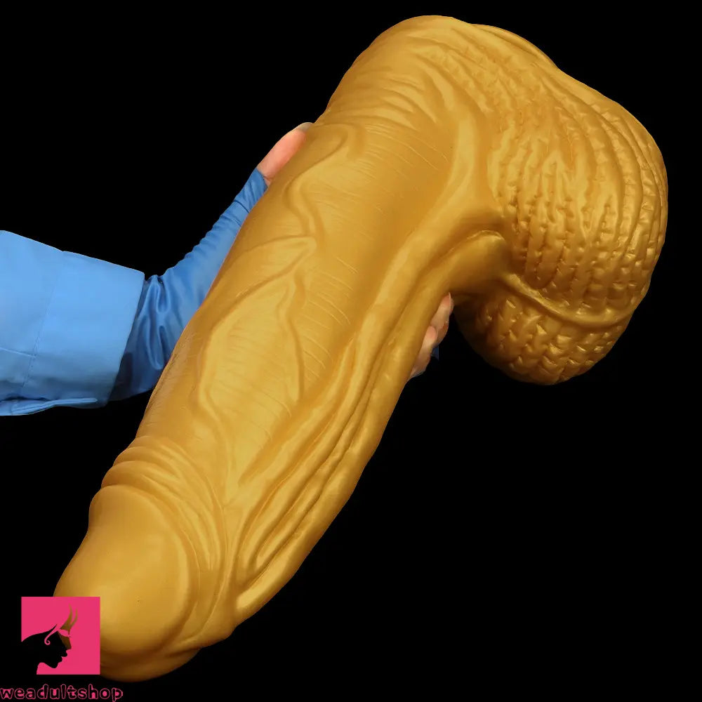 15.35in Huge Thick Silicone Soft Dildo Realistic Design For G-Spot Love