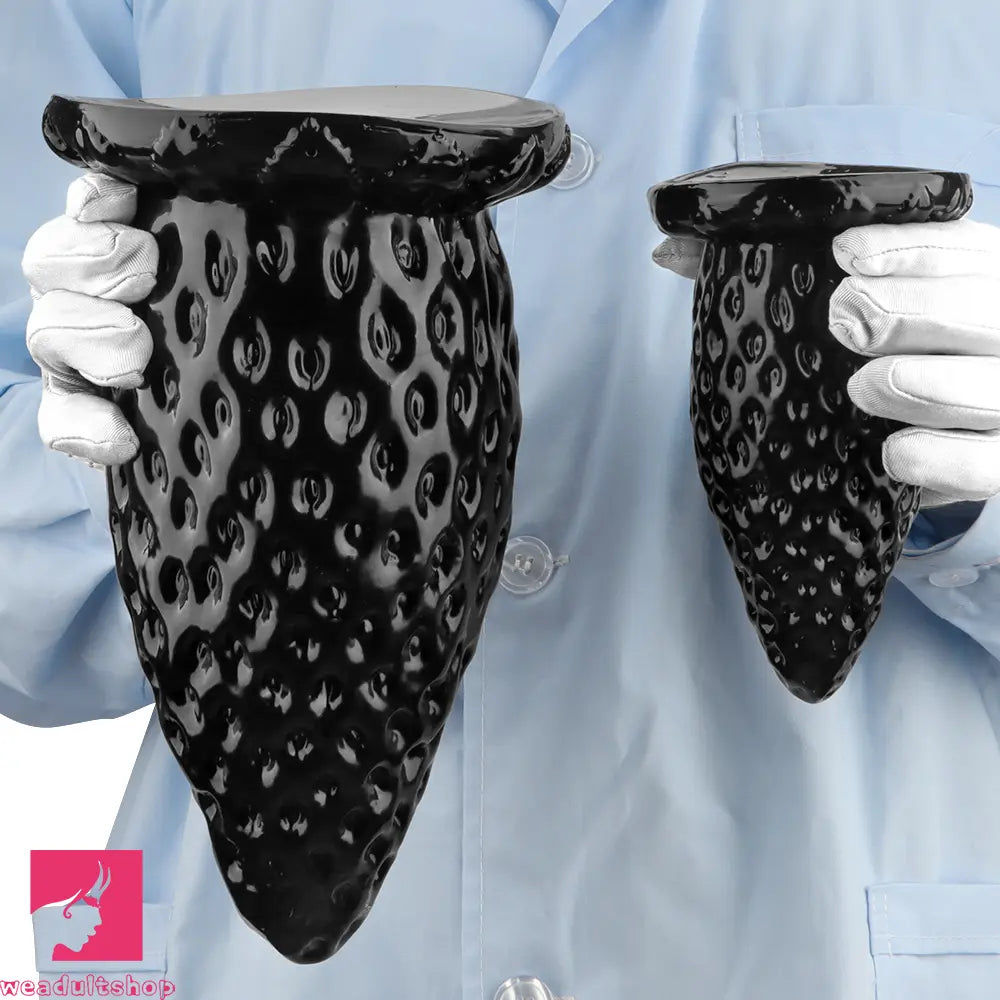 5.9in 8.07in 9.84in Super Thick Strawberry Penis Anal Plug PVC Dildo