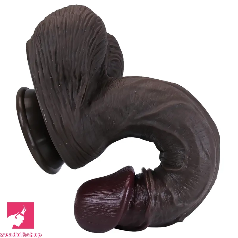 9.05in 9.84in 11.42in 12.6in Realistic Large Soft Silicone Cock Dildo