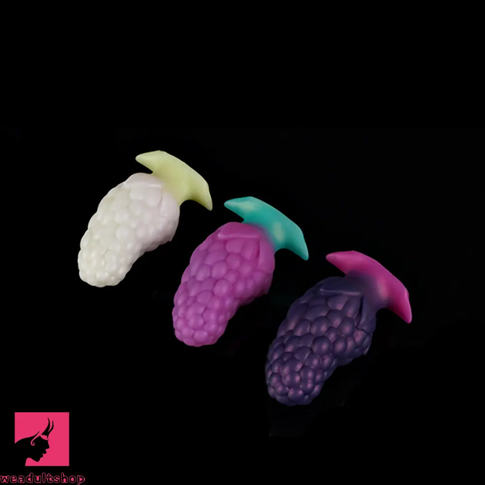 3.7in 5.43in Strawberry Design Small Silicone Soft Butt Plug Anal Dildo