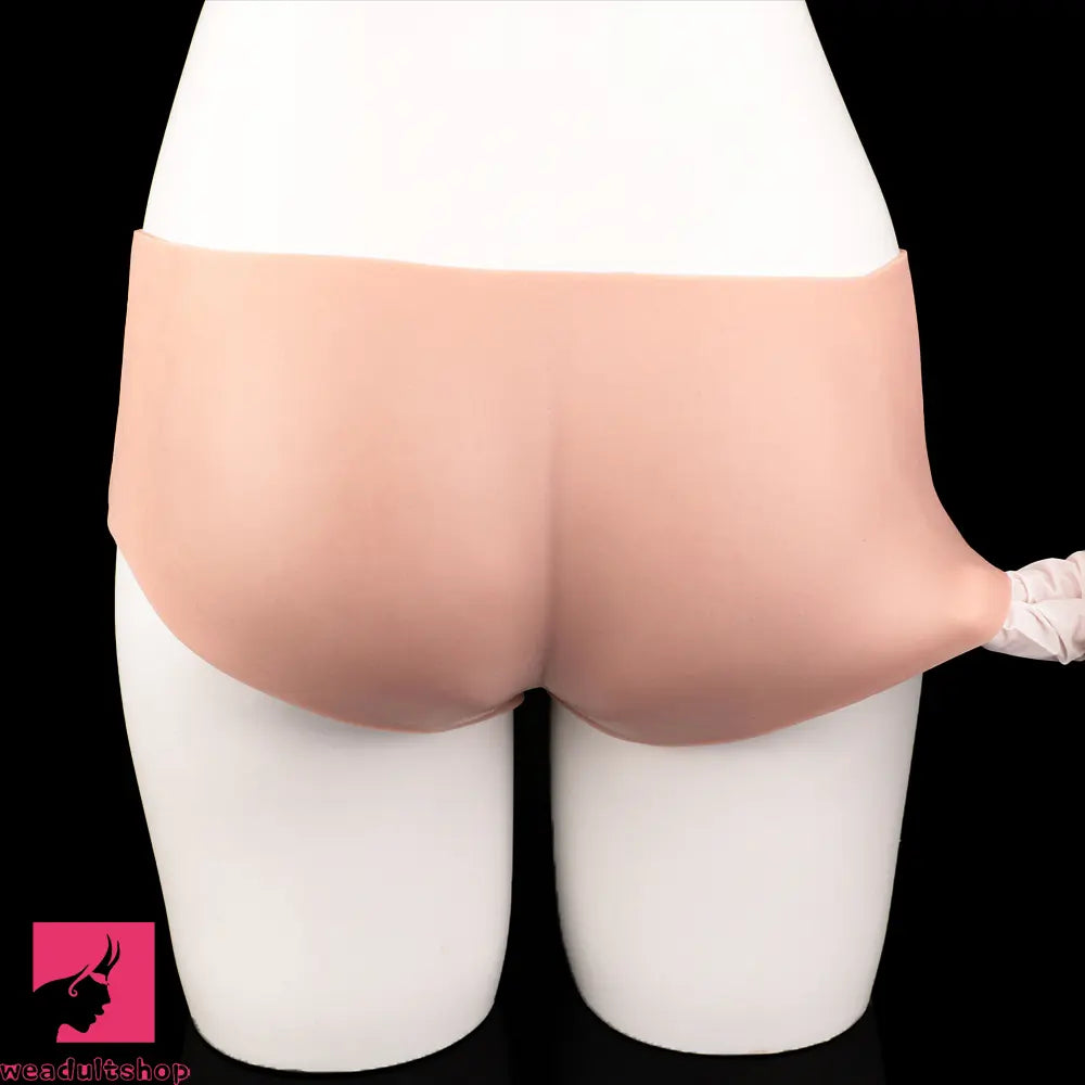 6.77in Hollow Penis Dildo Sleeve Silicone Soft Pants For Women Fucking