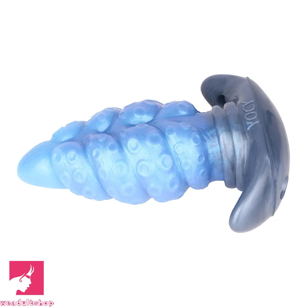 2.91in-9.05in Octopus Vibrating Anchor Dildo Anal Plug Wearable Mouth Gag