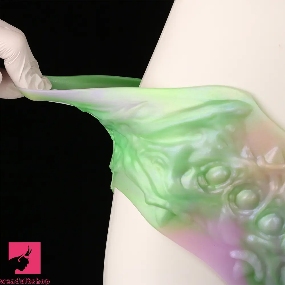 8.26in Monster Fantasy Hollow Dildo Harness Pants Strap on Spiked Dildo