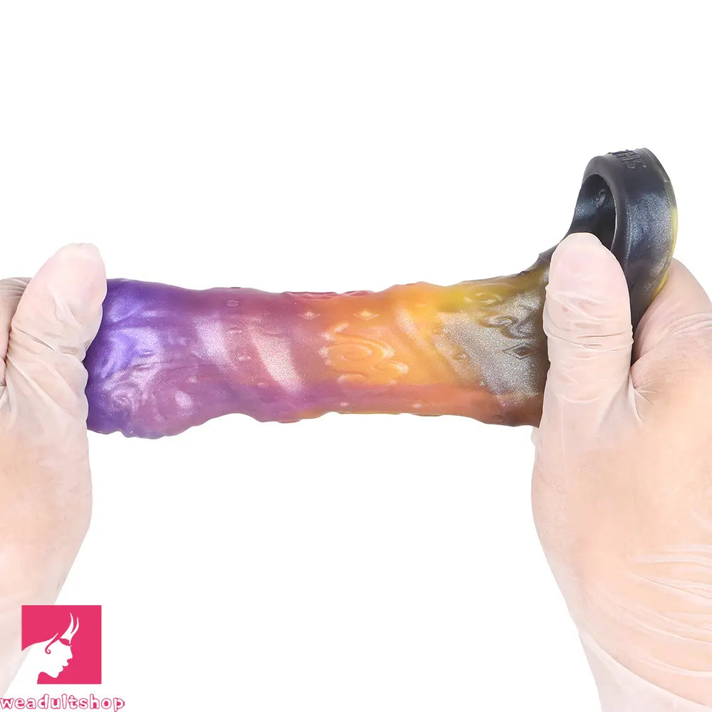 4.76in Ecan Dragon Fantasy Silicone Soft Dildo Sleeve Penis Extender