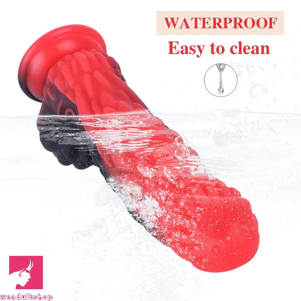 8.66in Dragon Monster Liquid Silicone Soft Big Dildo For Cock Pleasure