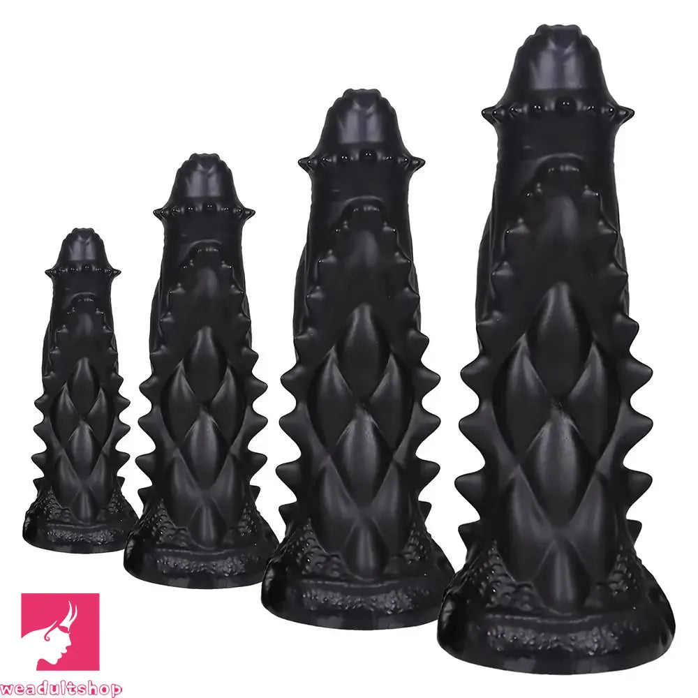 7.48in 9.37in 11.41in 13.38in Spiked Monster PVC Huge Dildo For Clit